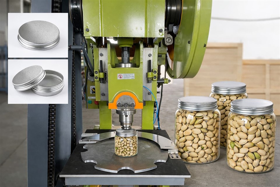 สายการผลิตฝาเกลียวพิสตาชิโอ