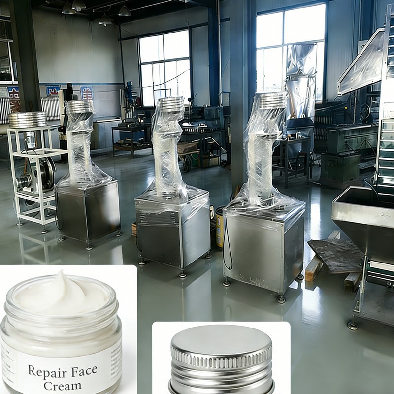 สายการผลิตฝาเกลียวครีมซ่อมแซมหน้า