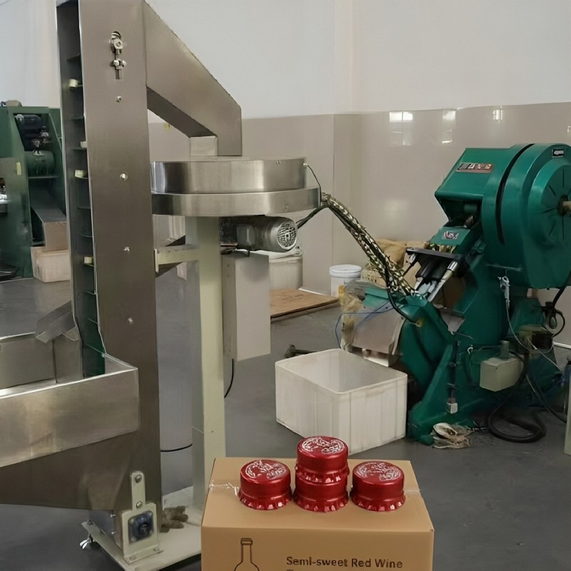 สายการผลิตฝาแทมเปอร์ไวน์แดงหวานกึ่ง--