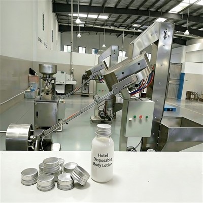 สายการผลิตฝาเกลียวโลชั่นบำรุงผิวของโรงแรม
