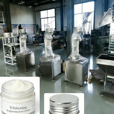 สายการผลิตฝาเกลียวครีมไวท์เทนนิ่งไบรท์เทนนิ่ง